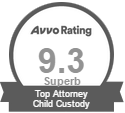 Avvo rating 9.3 Superb Top Attorney Child Custody