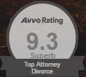 Avvo rating 9.3 Superb Top Attorney Divorce